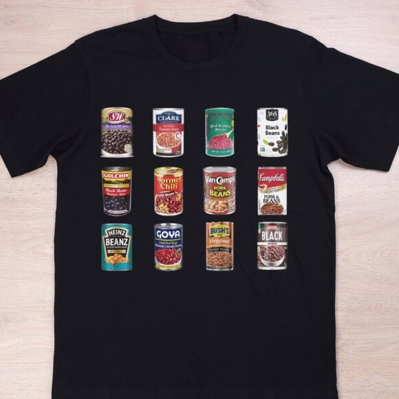 Unbranded Other - Assortment of Canned Beans T-Shirt - Unisex Heavy Cotton Tee